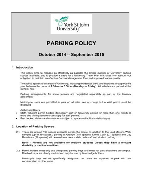 ryedale parking policy